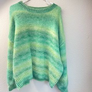 Never Worn! Green Knit Oversized Sweater